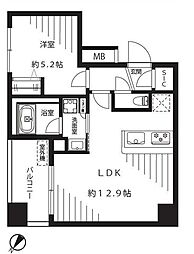 STAGEFIRST東日本橋 1LDKの間取図画像