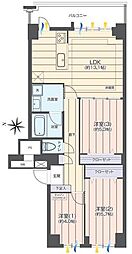 西大島ハイム 3LDKの間取図画像