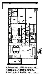サンサーラ東山 2LDKの間取図画像