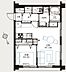 間取り：4階角部屋で、2面採光の開放感ある1LDK。リノベーション済みの綺麗な室内です。