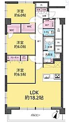 成宗マンション 3LDKの間取図画像