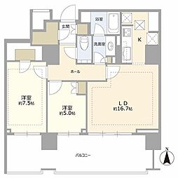間取図画像 2LDK