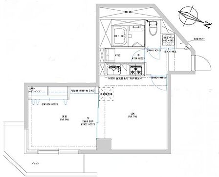 約9.7帖のLDKは、隣接する洋室と繋げてフレキシブルに利用可能。生活に合わせてアレンジできます。