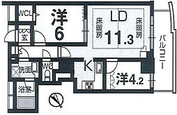 間取図画像 2LDK