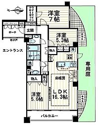 間取図画像 3LDK