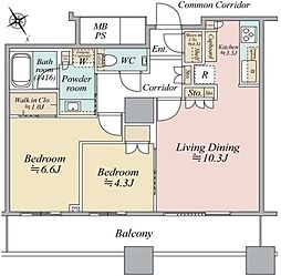 間取図画像 2LDK