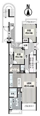 間取り コスモ上池台 4階/-