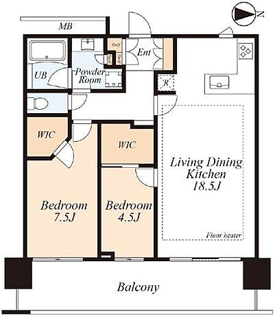 間取り アーバンドックパークシティ豊洲タワーA棟 37階/3715