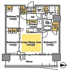 間取図画像 3LDK