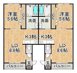 ClaraII(クララII) 1LDKの間取図画像