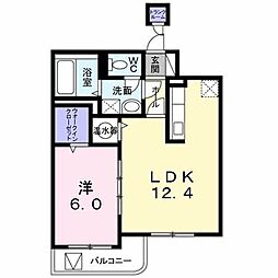 グランドコモンズ 1LDKの間取図画像