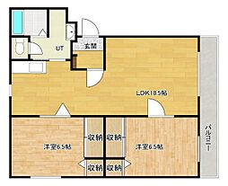 プリマベーラ 2LDKの間取図画像