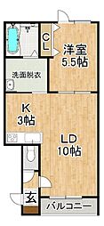 PREMIST 1LDKの間取図画像