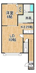 スペーシア 1LDKの間取図画像
