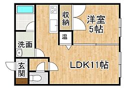 パークハウス 1LDKの間取図画像
