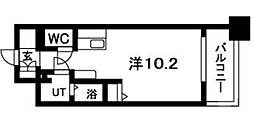 N.S.ZEAL 大曽根 3階ワンルームの間取り