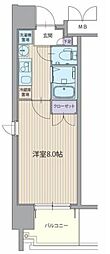 パルティール上前津 1Kの間取図画像