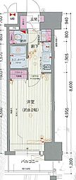 プレサンス名古屋駅前グランヴィル 1Kの間取図画像
