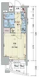 プレサンス泉アーバンゲート 1Kの間取図画像