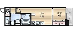 プレサンスロジェ上前津駅前 THE RESIDENCE 1LDKの間取図画像