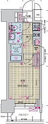 プレサンス名駅南エディフィス 1Kの間取図画像