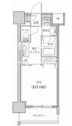 レジデンス東別院スクエア2 1Kの間取図画像