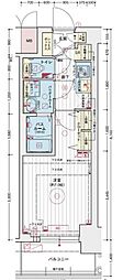 エステムコート名古屋TWINEAST 1Kの間取図画像