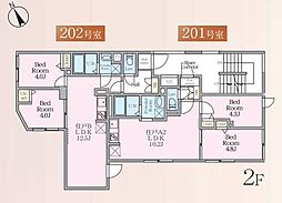 間取図画像 2LDK