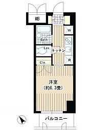 JR山手線 渋谷駅 徒歩2分の賃貸マンション 5階1Kの間取り