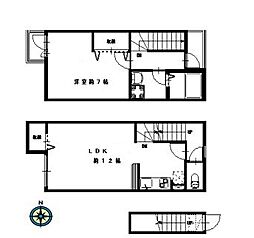 JR山手線 恵比寿駅 徒歩5分の賃貸アパート 1階1LDKの間取り
