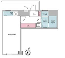 ソシェート丸杉 ワンルームの間取図画像
