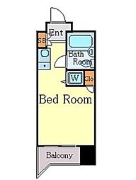 マイキャッスル渋谷JP ワンルームの間取図画像