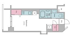 レジディア中目黒2 ワンルームの間取図画像