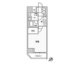 ALTERNA恵比寿 1Kの間取図画像