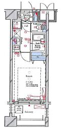 コンシェリア・デュー代々木公園 1Kの間取図画像