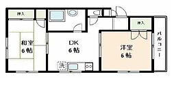 第2池田ビル 2DKの間取図画像