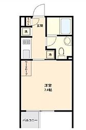 GRANPASEO新宿 1Kの間取図画像