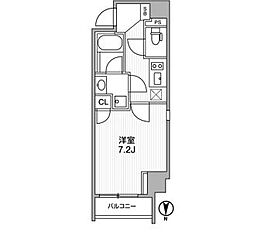 Lighthouse西新宿 1Kの間取図画像