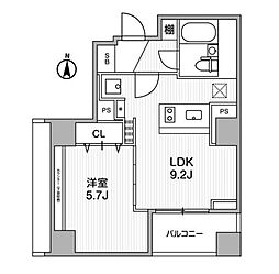 Lighthouse西新宿 1LDKの間取図画像