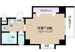 ビルトモア西新宿 1Kの間取図画像