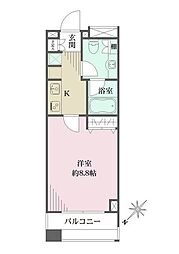 西新宿VIPROYAL 1Kの間取図画像