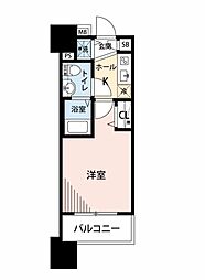 グランド・ガーラ代々木参宮橋 1Kの間取図画像