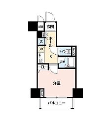 PRIMEURBAN西新宿1 1Kの間取図画像