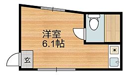 チェリーコーポ ワンルームの間取図画像