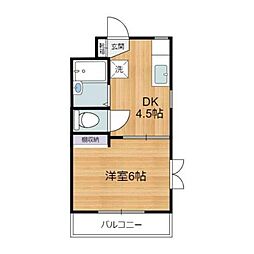 タクジムTAKANO 1DKの間取図画像