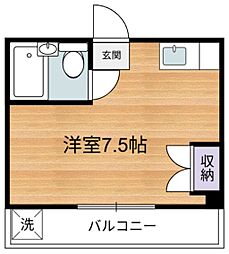 エレガンス町田 ワンルームの間取図画像