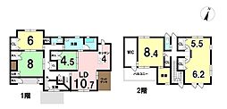 中古戸建　四日市市釆女が丘1丁目　2階建6LDK