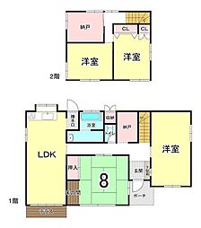 中古戸建　四日市市大字日永　2階建4SLDK