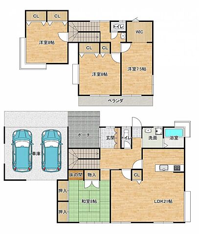 間取り 名取市飯野坂7丁目12-13
