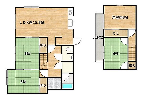 間取りを拡大表示